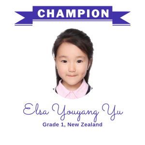 Champion June 2025 - Elsa Youyang Yu