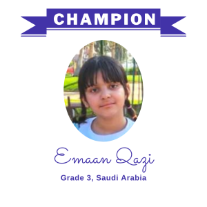 Champion June 2025 - Emaan Qazi