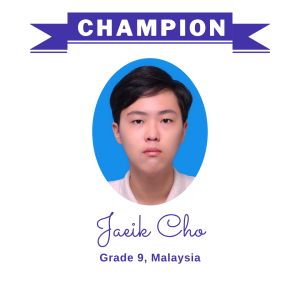 Champion June 2025 - Jaeik Cho