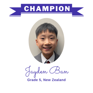 Champion June 2025 - Jayden Ban