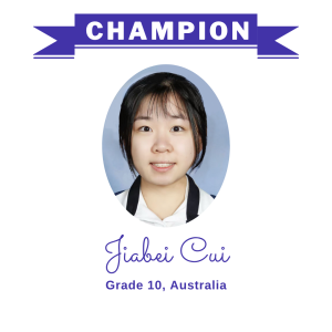Champion June 2025 - Jiabei Cui