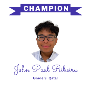 Champion June 2025 - John Paul Ribeiru