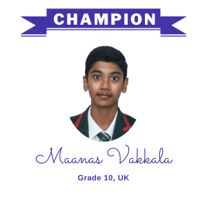 Champion June 2025 - Maanas Vakkala