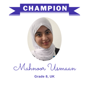 Champion June 2025 - Mahnoor Usmaan