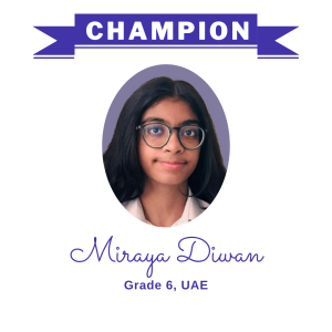 Champion June 2025 - Miraya Diwan