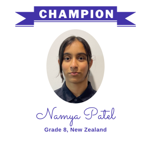 Champion June 2025 - Namya Patel