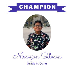 Champion June 2025 - Niranjan Selvam