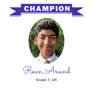 Champion June 2025 - Rean Anand