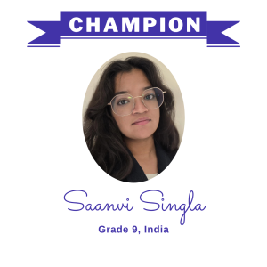 Champion June 2025 - Saanvi Singla