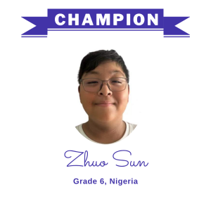 Champion June 2025 - Zhuo Sun