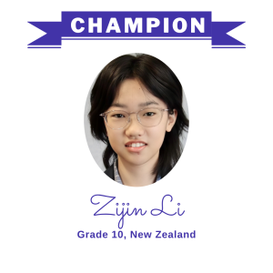 Champion June 2025 - Zijin Li