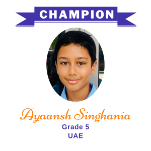 Champions June 2026 -1 - Ayaansh Singhania