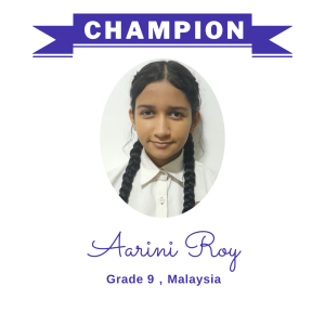 (Bulk 1) champion nov 2023 - Aarini Roy