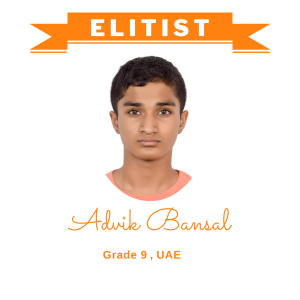 elitist 1 nov 2023 - Advik Bansal