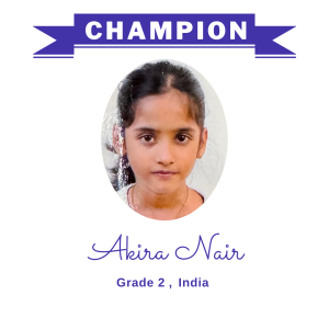 (Bulk 1) champion nov 2023 - Akira Nair