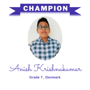 (Bulk 1) champion nov 2023 - Anish Krishnakumar