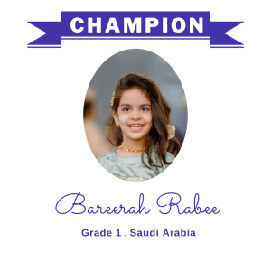 (Bulk 1) champion nov 2023 - Bareerah Rabee