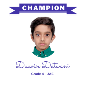 (Bulk 1) champion nov 2023 - Daavin Datwani