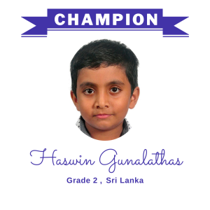 (Bulk 1) champion nov 2023 - Haswin Gunalathas