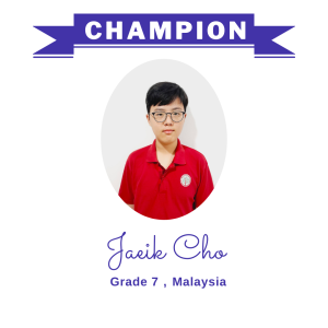 (Bulk 1) champion nov 2023 - Jaeik Cho