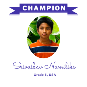 (Bulk 1) champion nov 2023 - Srivaibav Namilike