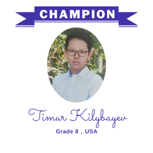 (Bulk 1) champion nov 2023 - Timur Kilybayev