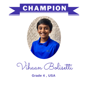 (Bulk 1) champion nov 2023 - Vihaan Bolisetti