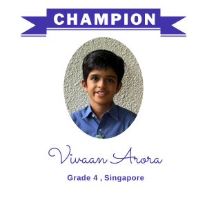 (Bulk 1) champion nov 2023 - Vivaan Arora