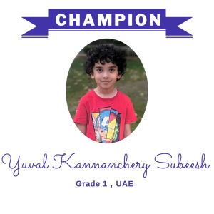 (Bulk 1) champion nov 2023 - Yuval Kannanchery Subeesh