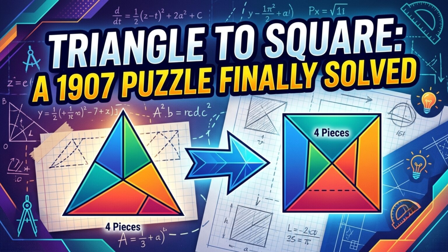 Triangle to Square: A 1907 Puzzle Finally Solved - International Maths ...